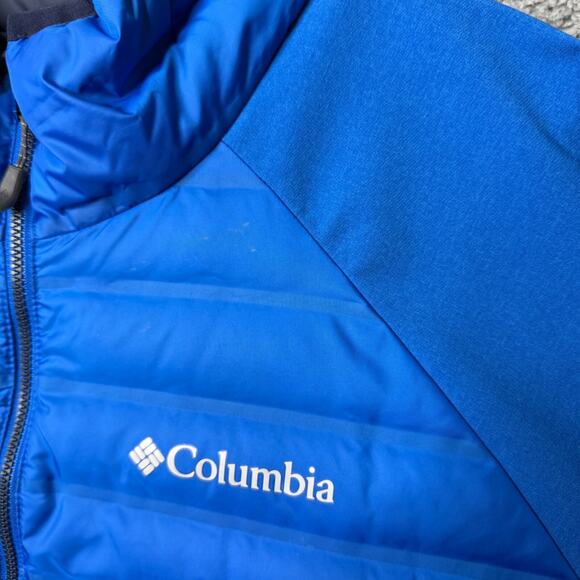 Columbia Down Jacket Mens XL Blue 650 Full Zip - Picture 6 of 14